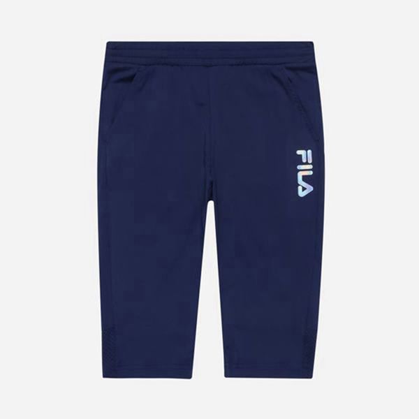 Fila Prism Warm Up Fleece Boy's Shorts - Navy,NZ 682-41728